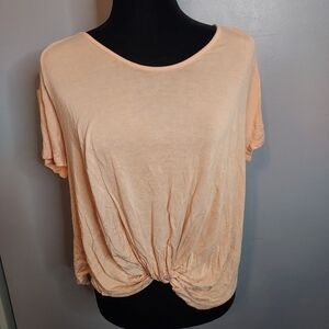 Pret-a-PorTEE (Light Pink, Peach) Size Medium Shirt